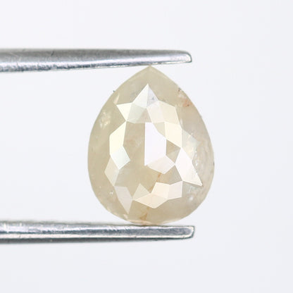 0.82 CT Grey Galaxy Pear Shape Diamond | Unique Engagement Ring | Ethereal Gemstone Jewelry | Natural Diamond Ring