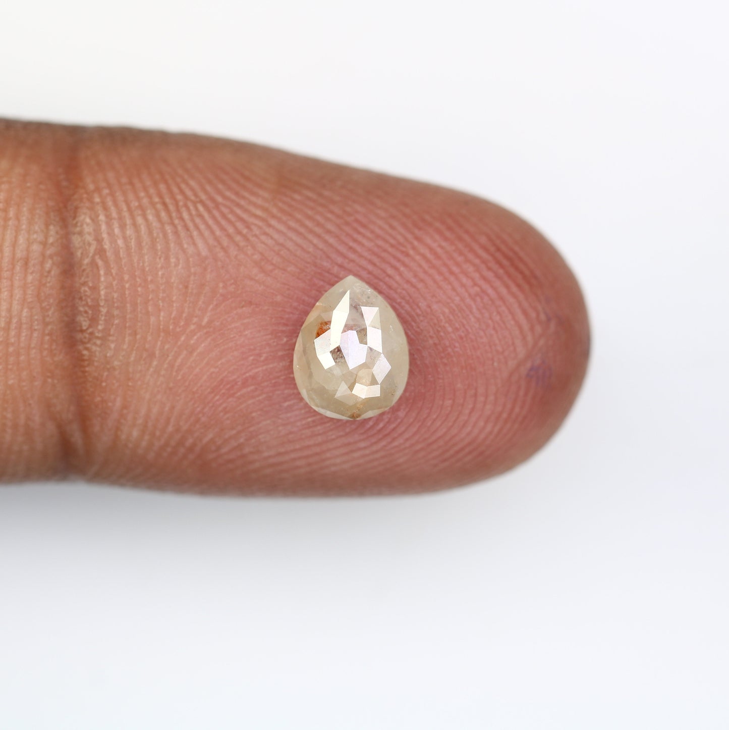 Black Friday Sale | 0.84 CT Pear Shape Rustic Diamond Ring | Natural Loose Diamond | Unique Gold Ring