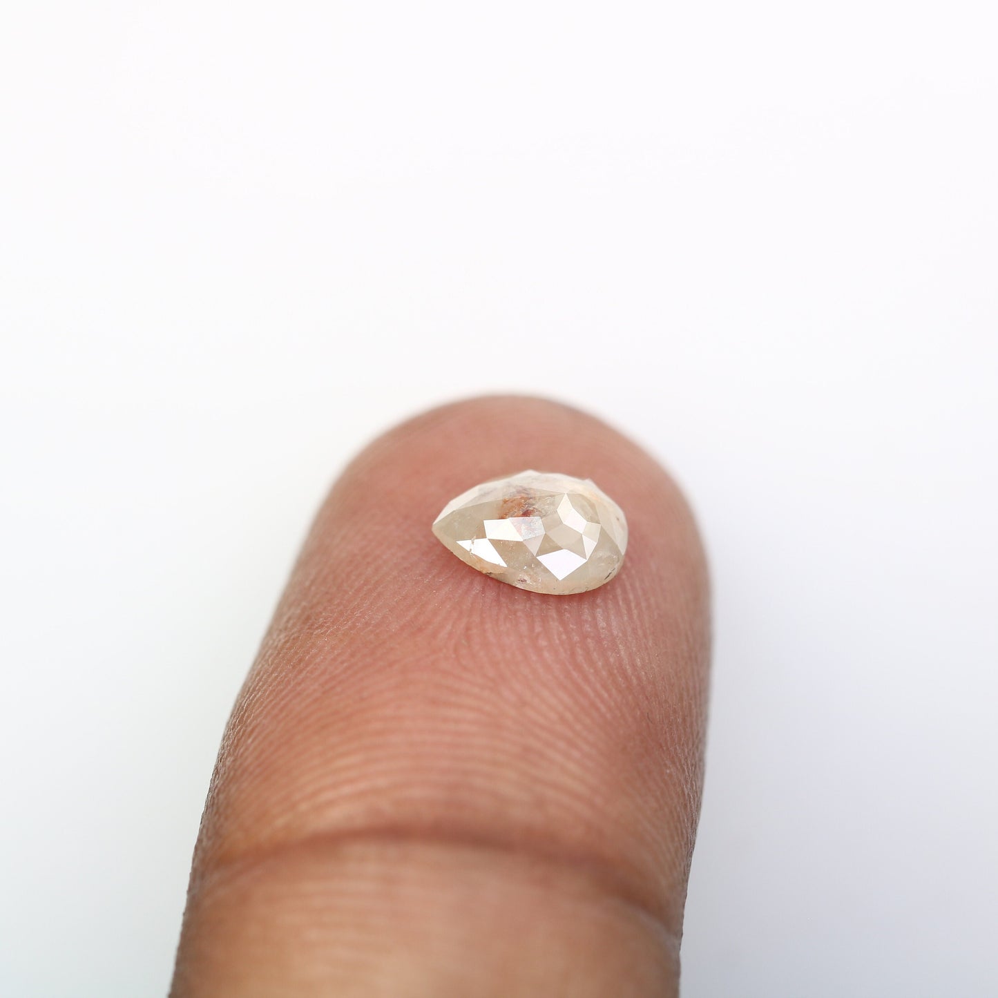 Black Friday Sale | 0.84 CT Pear Shape Rustic Diamond Ring | Natural Loose Diamond | Unique Gold Ring