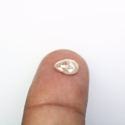 Black Friday Sale | 0.84 CT Pear Shape Rustic Diamond Ring | Natural Loose Diamond | Unique Gold Ring