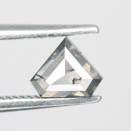 0.38 CT Salt and Pepper Natural Loose Diamond, Pentagon Cut for Handmade Necklace Pendant, Diamond Bracelet Engagement Gold Ring For Women