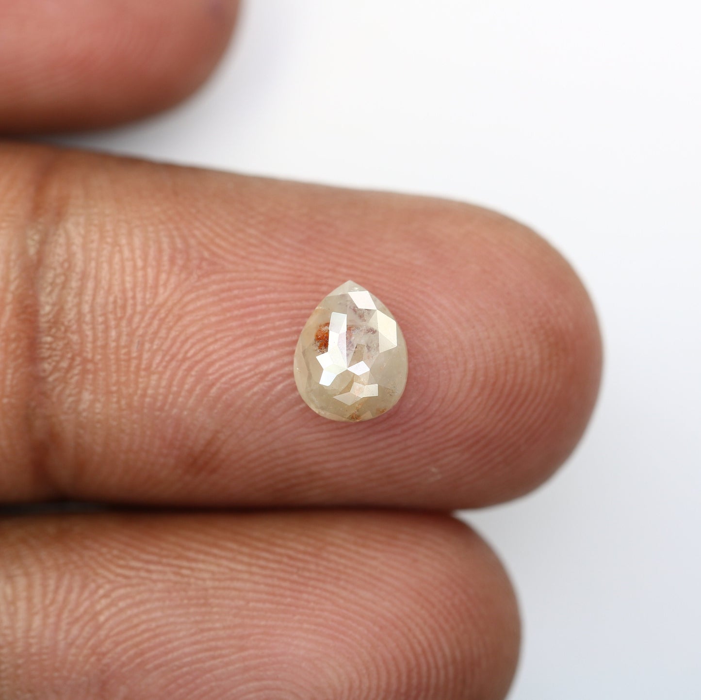 Black Friday Sale | 0.84 CT Pear Shape Rustic Diamond Ring | Natural Loose Diamond | Unique Gold Ring