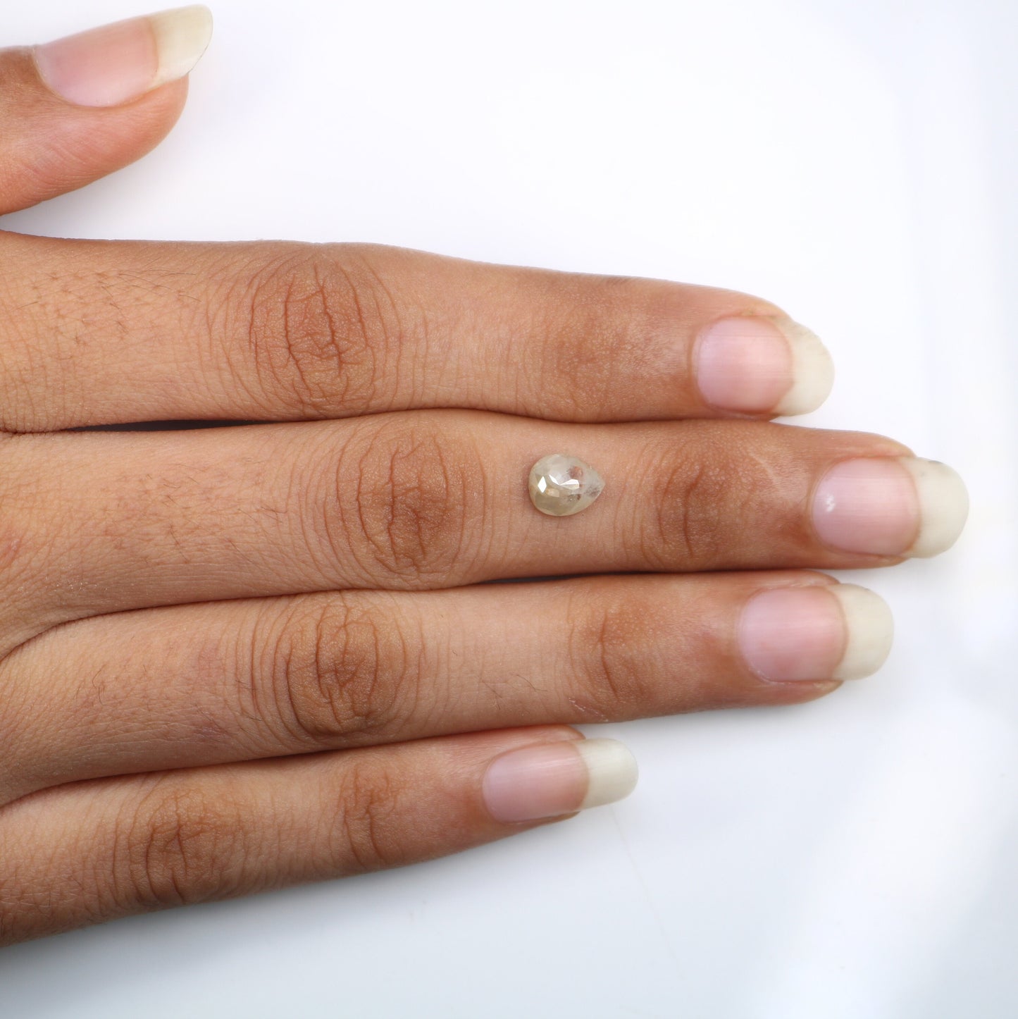 Black Friday Sale | 0.84 CT Pear Shape Rustic Diamond Ring | Natural Loose Diamond | Unique Gold Ring