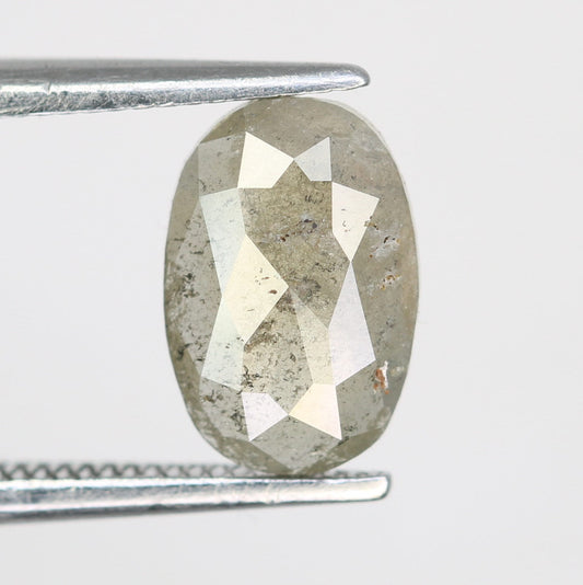 Black Friday Special | 1 CT Oval Salt and Pepper Diamond | Engagement Ring | Perfect for Gold Jewelry