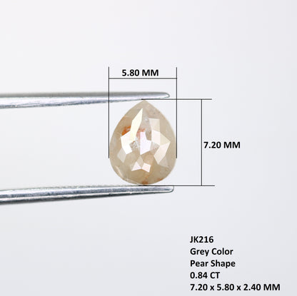 Black Friday Sale | 0.84 CT Pear Shape Rustic Diamond Ring | Natural Loose Diamond | Unique Gold Ring