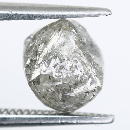 2.16CT Uncut Raw Salt and Pepper - Loose Rough Diamond - Raw Irregular Shape - Customize Jewelry - Sale Offer - Christmas Gift