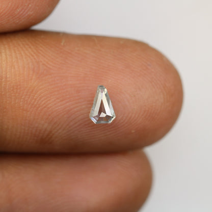 0.43 CT Salt and Pepper Natural Loose Diamond, Triangle Cut for Handmade Necklace Pendant, Diamond Bracelet Engagement Gold Ring For Women