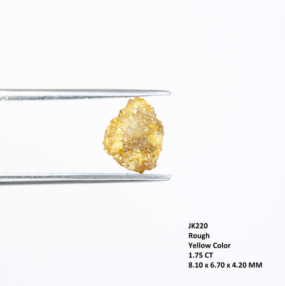1.75 CT Yellow Uncut Raw Salt and Pepper - Loose Rough Diamond - Raw Irregular Shape - Customize Jewelry - Sale Offer - Christmas Gift