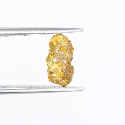 1.75 CT Yellow Uncut Raw Salt and Pepper - Loose Rough Diamond - Raw Irregular Shape - Customize Jewelry - Sale Offer - Christmas Gift
