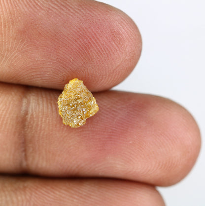 1.75 CT Yellow Uncut Raw Salt and Pepper - Loose Rough Diamond - Raw Irregular Shape - Customize Jewelry - Sale Offer - Christmas Gift