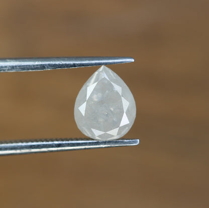 1.68 CT Pear White Grey Natural Loose Diamond for Engagement Ring | Perfect Promise Ring | Gift for Him or Her | Christmas Present