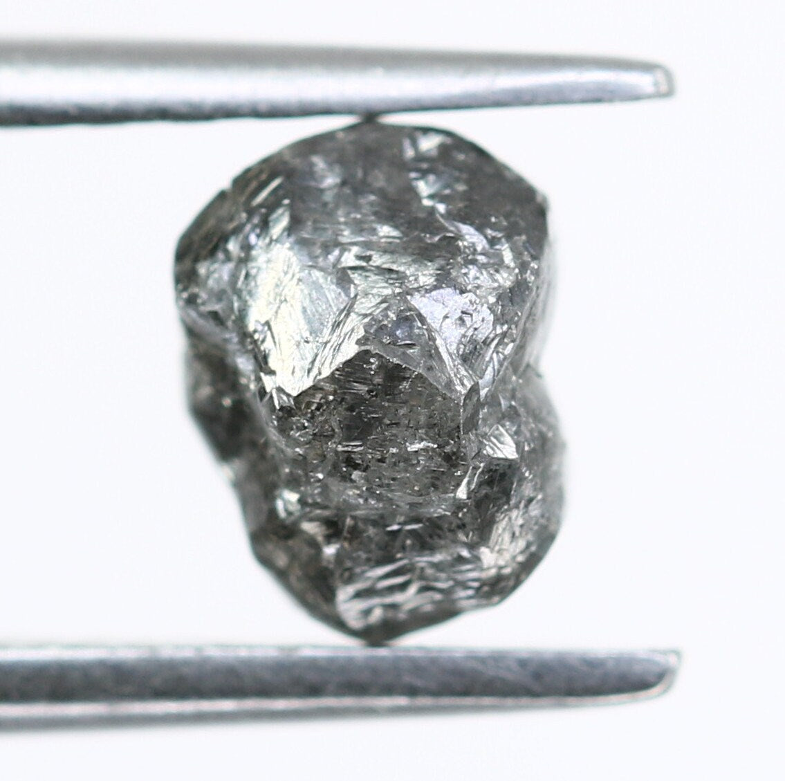 1.25 CT Uncut Raw Salt and Pepper - Loose Rough Diamond - Raw Irregular Shape - Customize Jewelry - Sale Offer - Christmas Gift