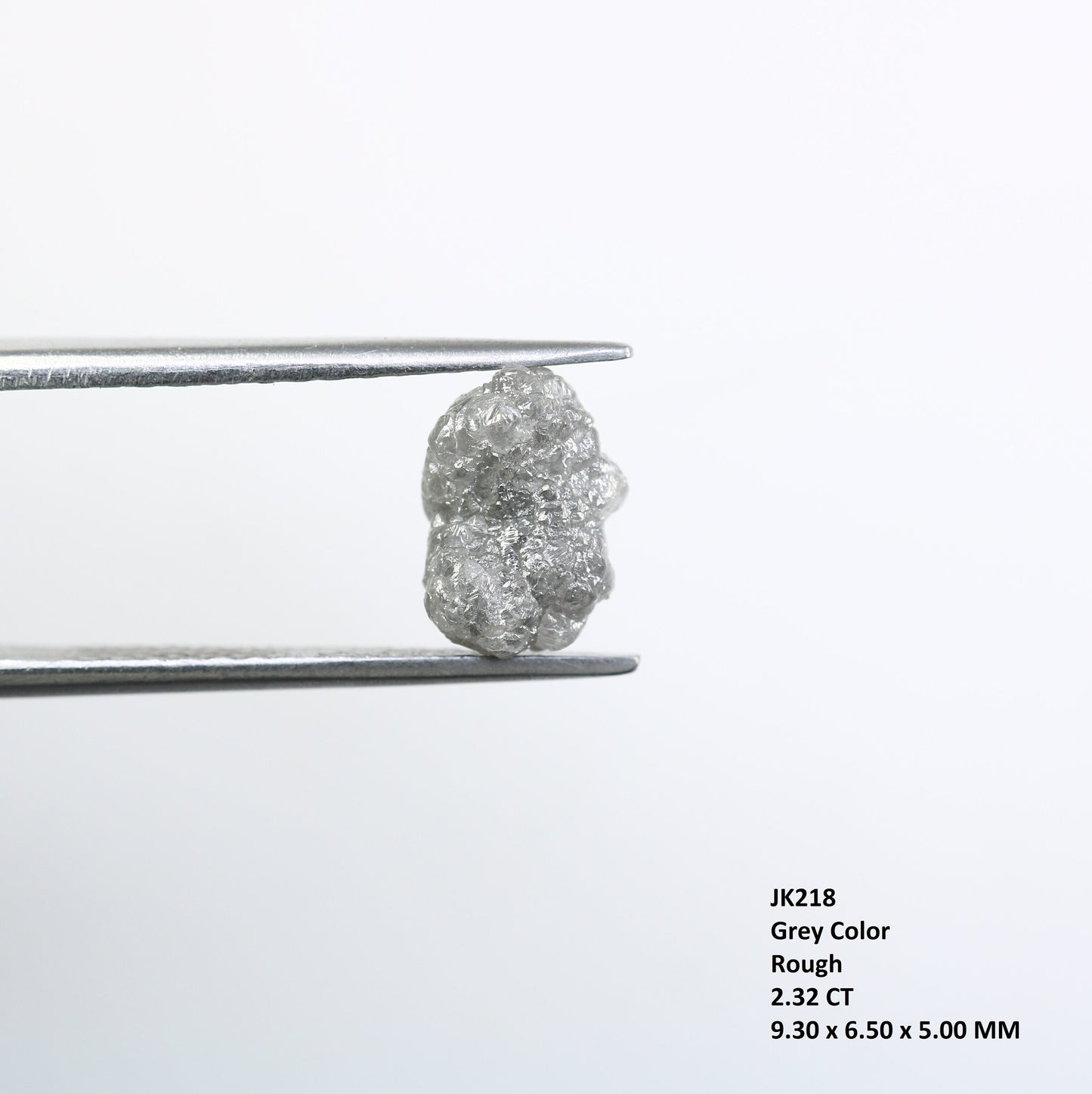 2.32 CT Grey Uncut Raw Salt and Pepper - Loose Rough Diamond - Raw Irregular Shape - Customize Jewelry - Sale Offer - Christmas Gift