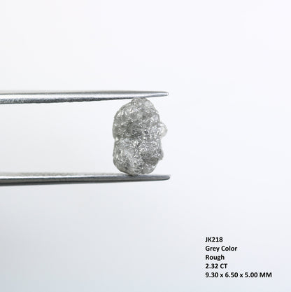 2.32 CT Grey Uncut Raw Salt and Pepper - Loose Rough Diamond - Raw Irregular Shape - Customize Jewelry - Sale Offer - Christmas Gift
