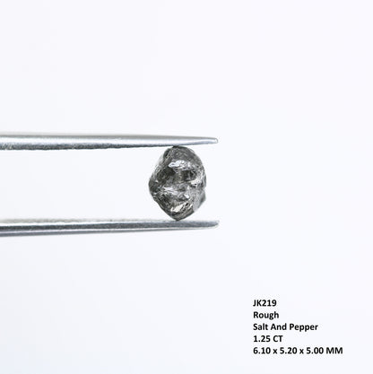 1.25 CT Uncut Raw Salt and Pepper - Loose Rough Diamond - Raw Irregular Shape - Customize Jewelry - Sale Offer - Christmas Gift