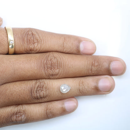 1.68 CT Pear White Grey Natural Loose Diamond for Engagement Ring | Perfect Promise Ring | Gift for Him or Her | Christmas Present
