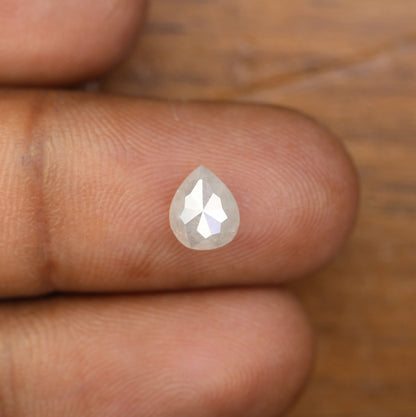 1.68 CT Pear White Grey Natural Loose Diamond for Engagement Ring | Perfect Promise Ring | Gift for Him or Her | Christmas Present