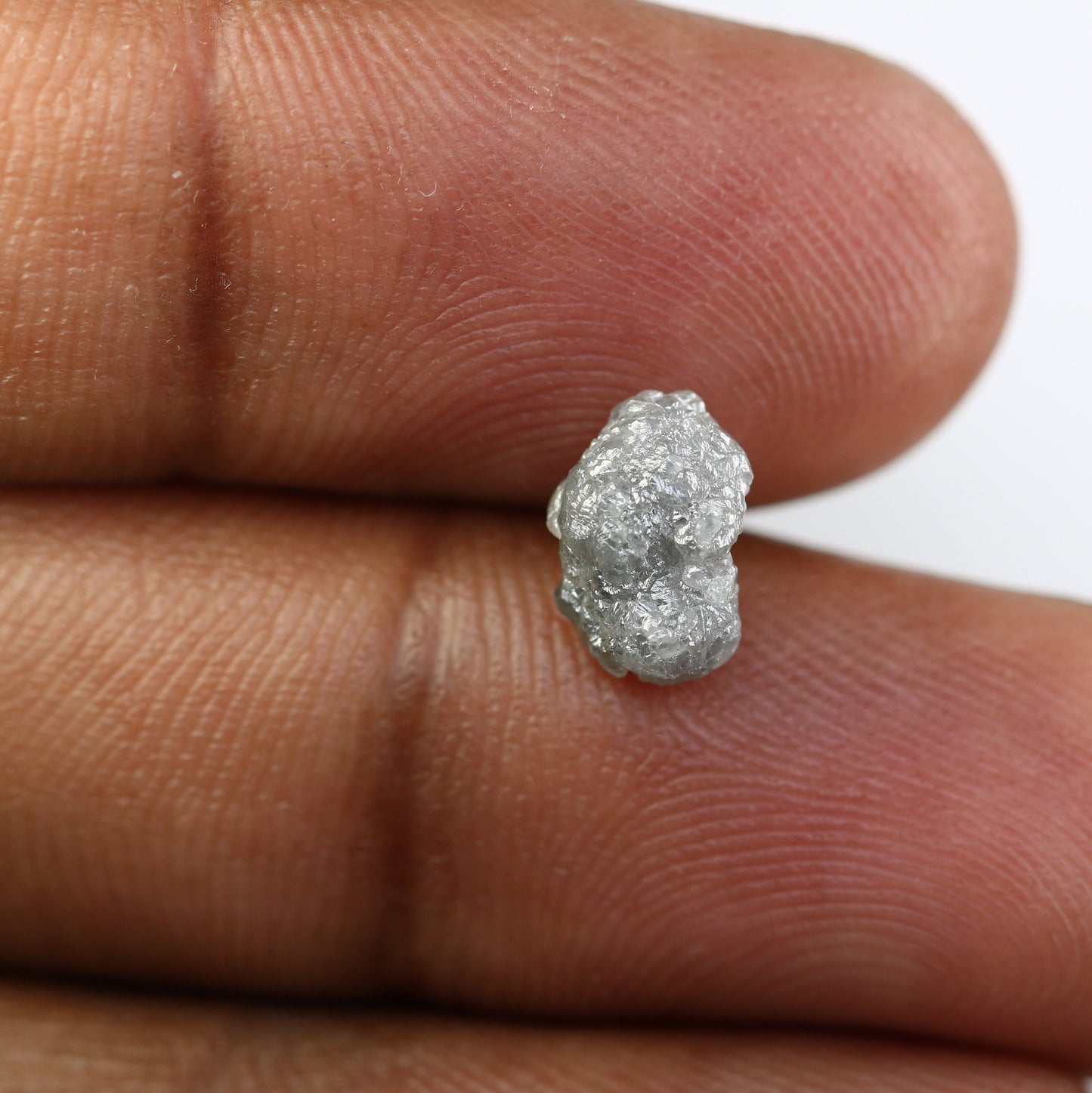 2.32 CT Grey Uncut Raw Salt and Pepper - Loose Rough Diamond - Raw Irregular Shape - Customize Jewelry - Sale Offer - Christmas Gift