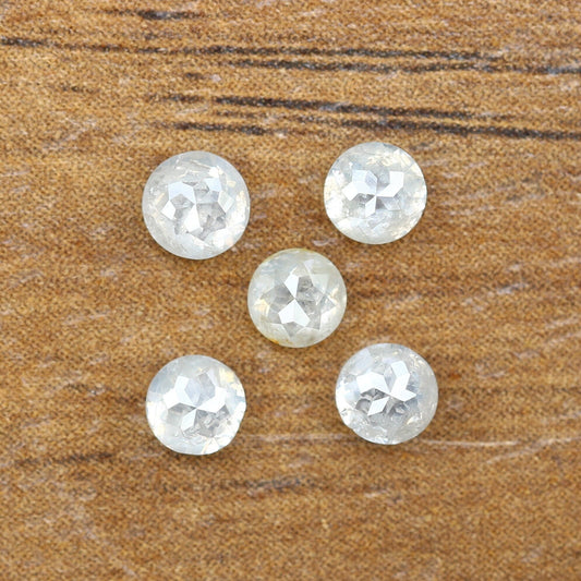 Salt And Pepper Diamond | Round Rose Cut Diamond | Natural Loose Earth Mined Diamond For Engagement Ring & Wedding Ring | Diamonds