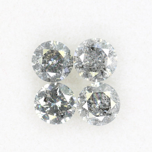 Salt and Pepper Brilliant Cut Round Diamonds | Perfect for Custom Gold Rings | Unique and Elegant Jewelry Designs