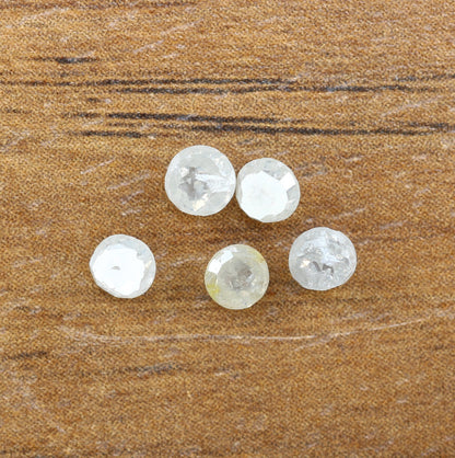 Salt And Pepper Diamond | Round Rose Cut Diamond | Natural Loose Earth Mined Diamond For Engagement Ring & Wedding Ring | Diamonds