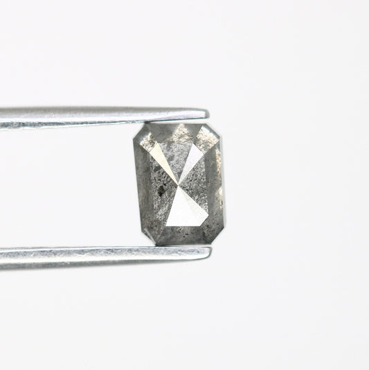 0.93 CT Salt and Pepper Emerald Shape Diamond - Natural Loose Emerald Cut Diamond - Emerald Engagement Ring - LABORDAY Offer