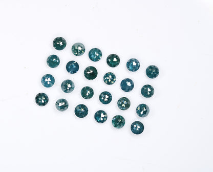 Blue Diamond | Round Rose Cut Diamond | Fancy Color Diamond |Loose Diamonds For Wedding Ring, Pendant, Necklace Diamonds