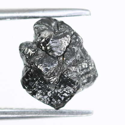 2.54 CT Uncut Raw Salt and Pepper - Loose Rough Diamond - Raw Irregular Shape - Customize Jewelry - Sale Offer - Christmas Gift