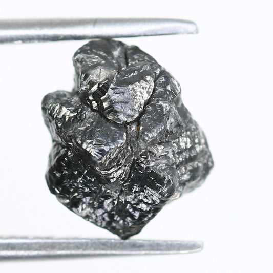 2.54 CT Uncut Raw Salt and Pepper - Loose Rough Diamond - Raw Irregular Shape - Customize Jewelry - Sale Offer - Christmas Gift