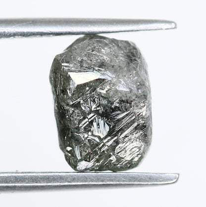 2.14 CT Uncut Raw Salt and Pepper - Loose Rough Diamond - Raw Irregular Shape - Customize Jewelry - Sale Offer - Christmas Gift