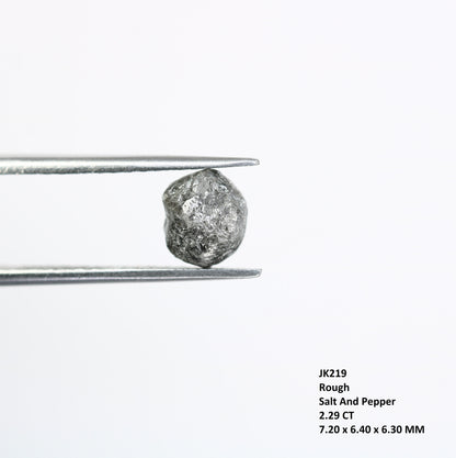 2.29 CTUncut Raw Salt and Pepper - Loose Rough Diamond - Raw Irregular Shape - Customize Jewelry - Sale Offer - Christmas Gift