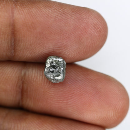 2.14 CT Uncut Raw Salt and Pepper - Loose Rough Diamond - Raw Irregular Shape - Customize Jewelry - Sale Offer - Christmas Gift