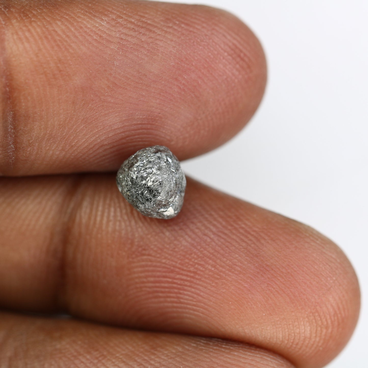 2.29 CTUncut Raw Salt and Pepper - Loose Rough Diamond - Raw Irregular Shape - Customize Jewelry - Sale Offer - Christmas Gift