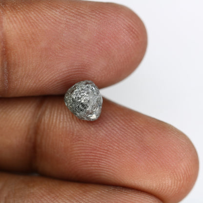 2.29 CTUncut Raw Salt and Pepper - Loose Rough Diamond - Raw Irregular Shape - Customize Jewelry - Sale Offer - Christmas Gift