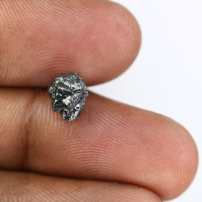 2.54 CT Uncut Raw Salt and Pepper - Loose Rough Diamond - Raw Irregular Shape - Customize Jewelry - Sale Offer - Christmas Gift
