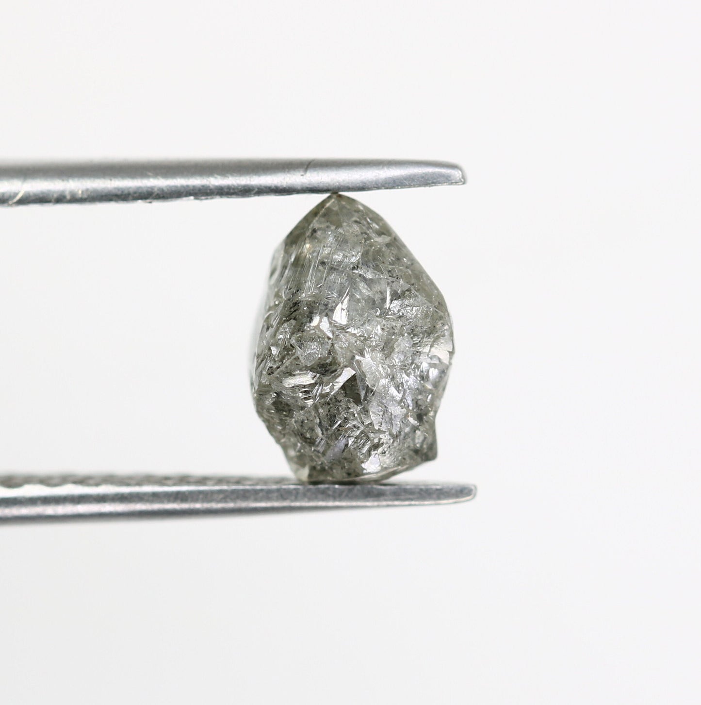 2.27 CT Uncut Raw Salt and Pepper - Loose Rough Diamond - Raw Irregular Shape - Customize Jewelry - Sale Offer - Christmas Gift