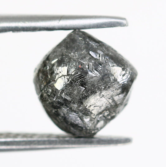 2.18 CTUncut Raw Salt and Pepper - Loose Rough Diamond - Raw Irregular Shape - Customize Jewelry - Sale Offer - Christmas Gift