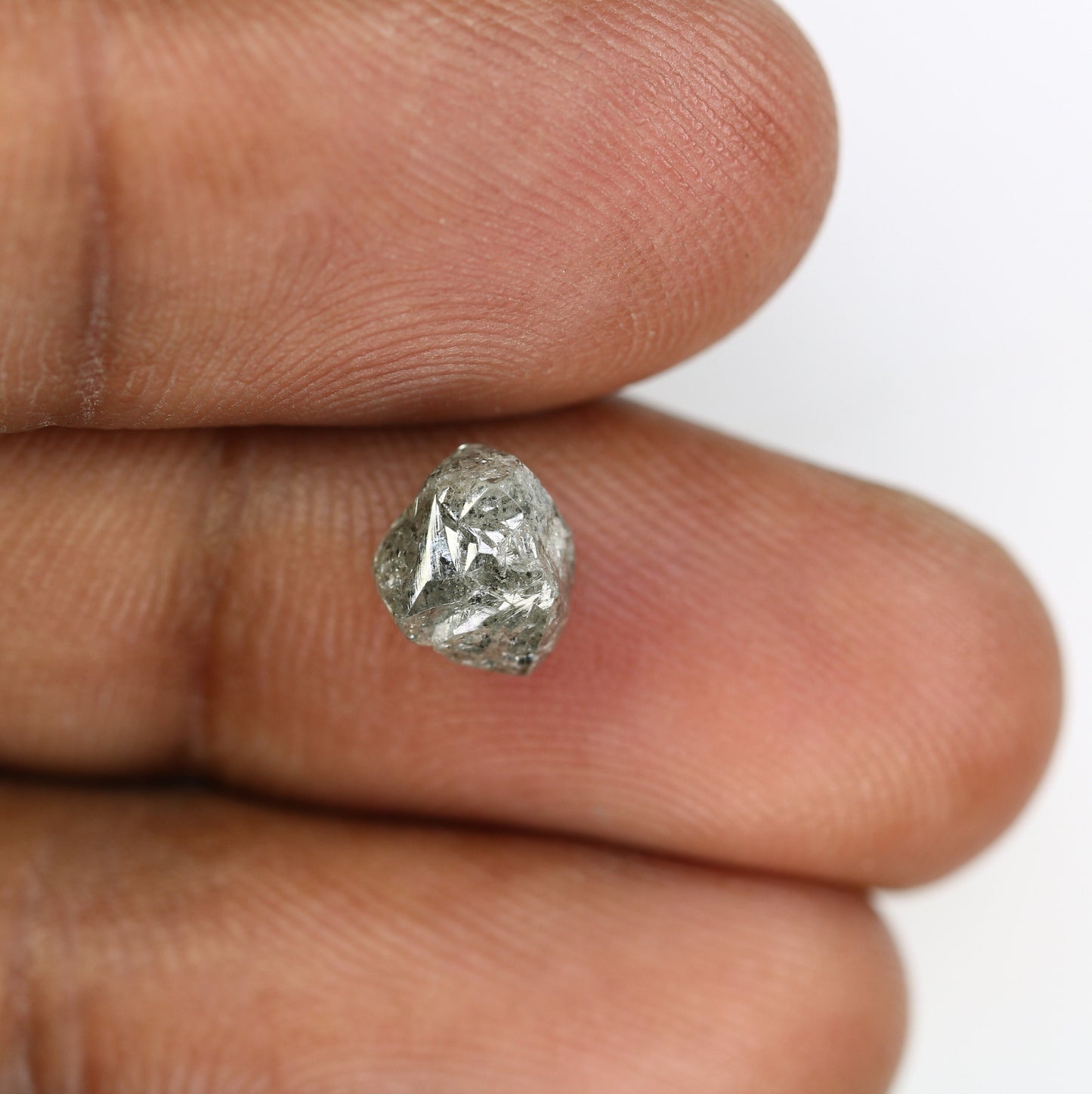2.27 CT Uncut Raw Salt and Pepper - Loose Rough Diamond - Raw Irregular Shape - Customize Jewelry - Sale Offer - Christmas Gift