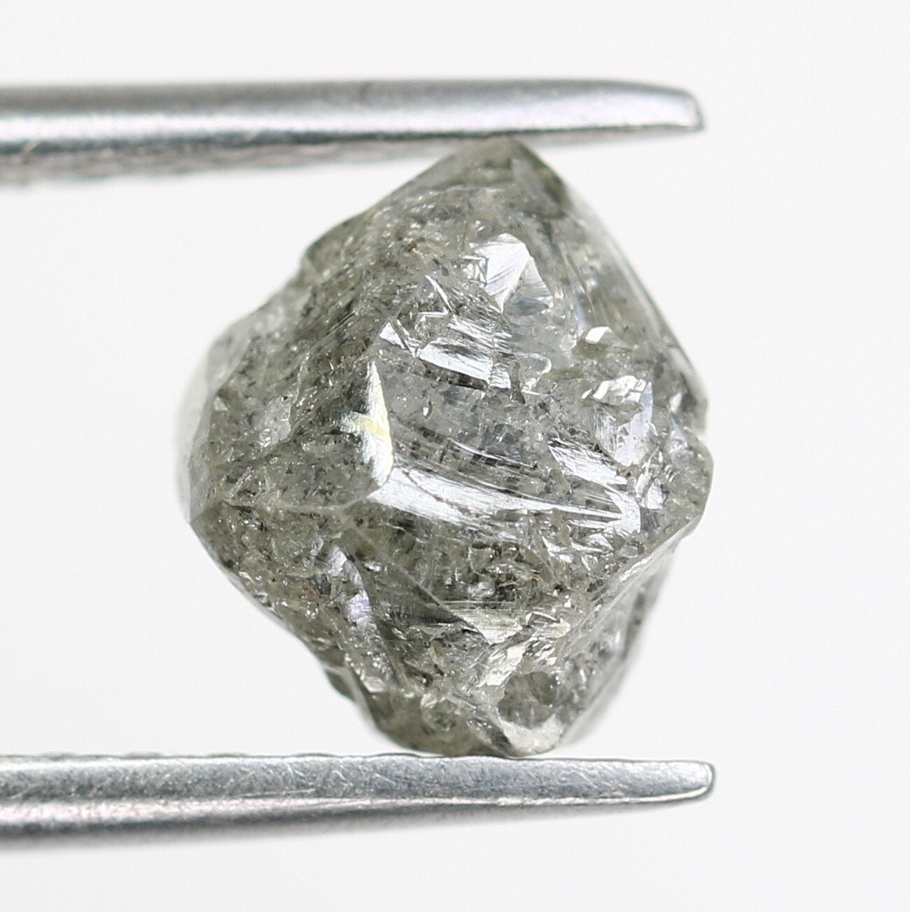 2.27 CT Uncut Raw Salt and Pepper - Loose Rough Diamond - Raw Irregular Shape - Customize Jewelry - Sale Offer - Christmas Gift