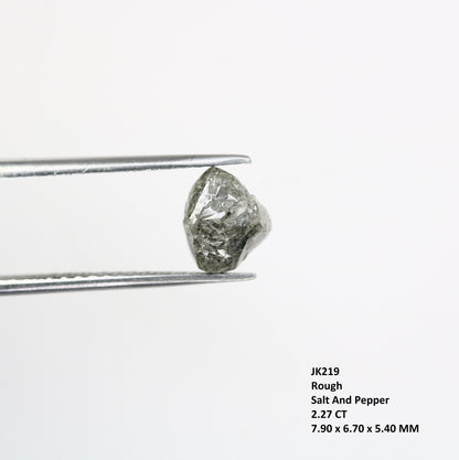 2.27 CT Uncut Raw Salt and Pepper - Loose Rough Diamond - Raw Irregular Shape - Customize Jewelry - Sale Offer - Christmas Gift