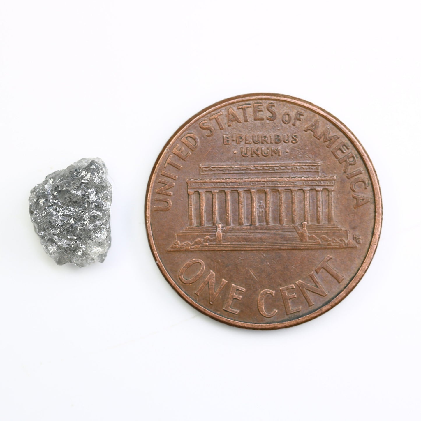 1.72 CT Gray Uncut Raw Salt and Pepper - Loose Rough Diamond - Raw Irregular Shape - Customize Jewelry - Sale Offer - Christmas Gift