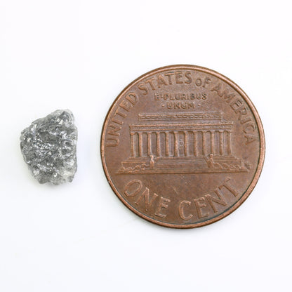 1.72 CT Gray Uncut Raw Salt and Pepper - Loose Rough Diamond - Raw Irregular Shape - Customize Jewelry - Sale Offer - Christmas Gift
