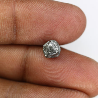 2.18 CTUncut Raw Salt and Pepper - Loose Rough Diamond - Raw Irregular Shape - Customize Jewelry - Sale Offer - Christmas Gift