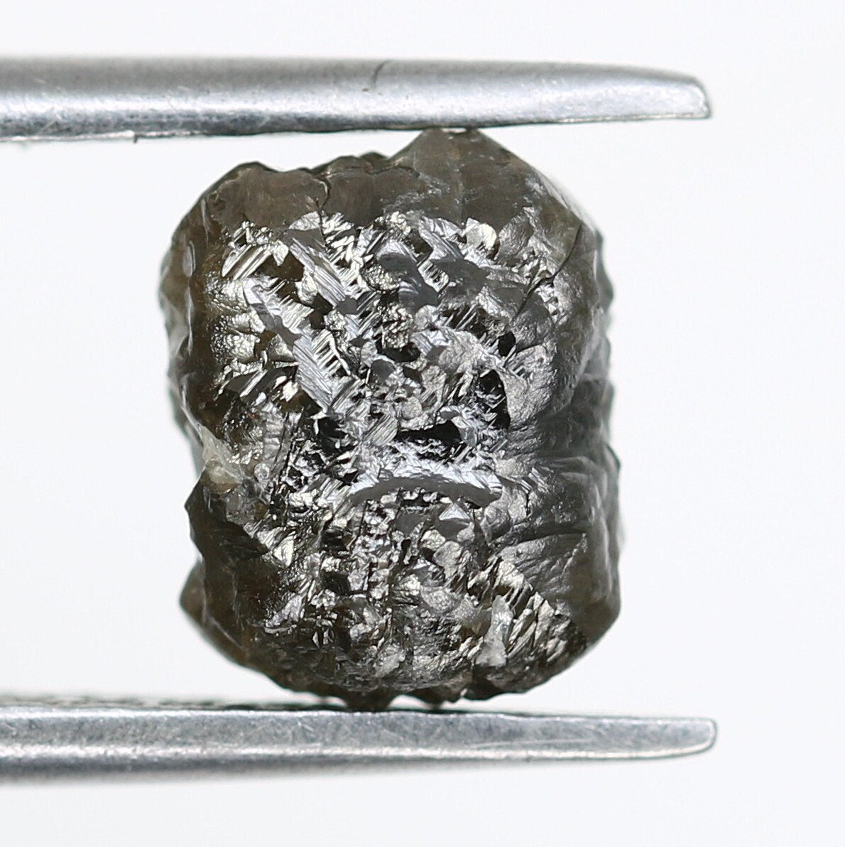 2.57 CT Uncut Raw Salt and Pepper - Loose Rough Diamond - Raw Irregular Shape - Customize Jewelry - Sale Offer - Christmas Gift