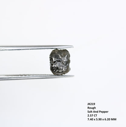 2.57 CT Uncut Raw Salt and Pepper - Loose Rough Diamond - Raw Irregular Shape - Customize Jewelry - Sale Offer - Christmas Gift