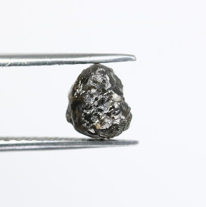 2.57 CT Uncut Raw Salt and Pepper - Loose Rough Diamond - Raw Irregular Shape - Customize Jewelry - Sale Offer - Christmas Gift
