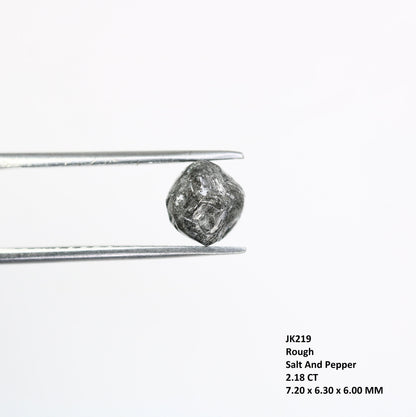 2.18 CTUncut Raw Salt and Pepper - Loose Rough Diamond - Raw Irregular Shape - Customize Jewelry - Sale Offer - Christmas Gift