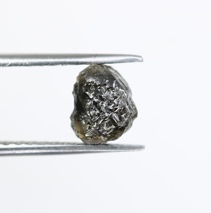 2.57 CT Uncut Raw Salt and Pepper - Loose Rough Diamond - Raw Irregular Shape - Customize Jewelry - Sale Offer - Christmas Gift