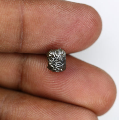 2.57 CT Uncut Raw Salt and Pepper - Loose Rough Diamond - Raw Irregular Shape - Customize Jewelry - Sale Offer - Christmas Gift