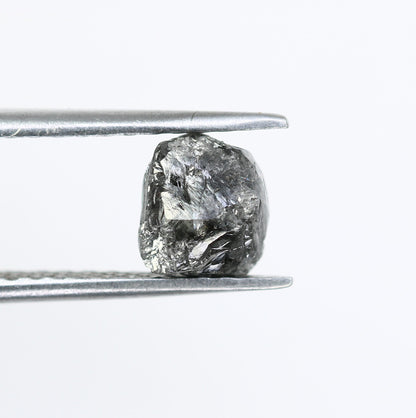 2.02 CT Uncut Raw Salt and Pepper - Loose Rough Diamond - Raw Irregular Shape - Customize Jewelry - Sale Offer - Christmas Gift